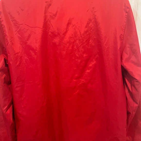 Volcom Coaches Jacket Red Size M snap button water resistant - Picture 7 of 9